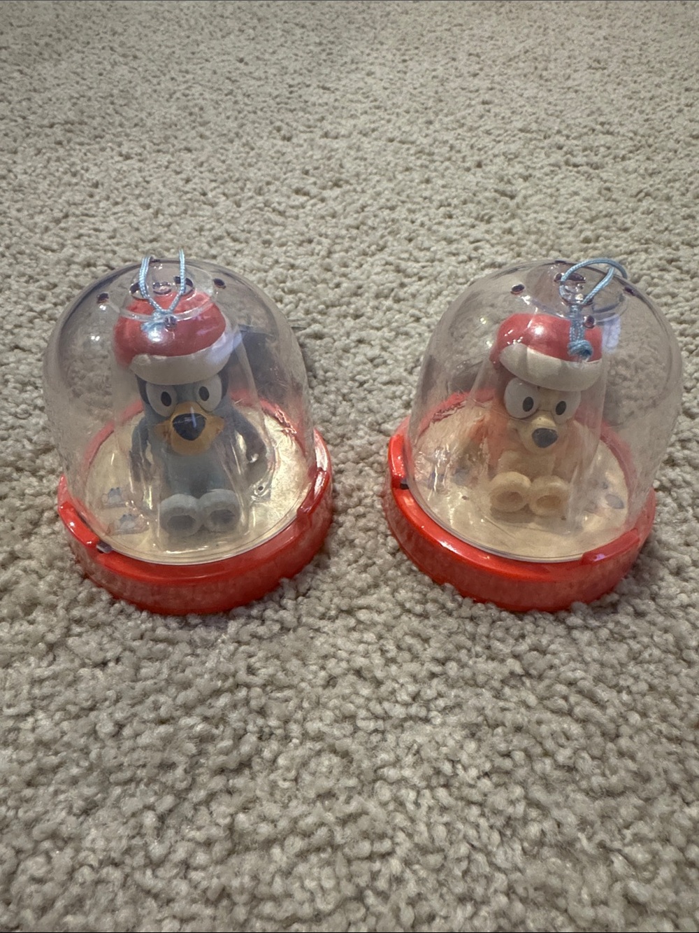 Brand New Holiday Bluey and Bingo Toy Ornaments (QTY:2)